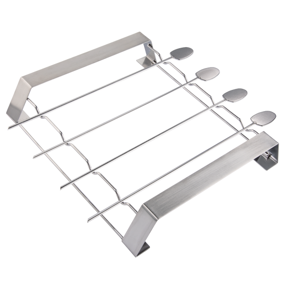 XAVAX 111585 Barbecue Skewer Set, made of stainless steel, with rack, 5 pieces
