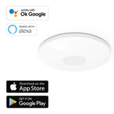 Hama 176561 "Big" Smart Home Ceiling Light, without Hub, Voice/App Control, Diam. 50 cm