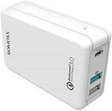 ROMOSS POWER CUBE-EX Power Cube Ex Type-C And Usb 3 Port Power Adapter With Qualcomm Quick Charge - White