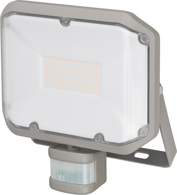 BRENNENSTUHL 1178030010 LED spotlight AL 3000 P with infrared motion detector / LED floodlight with motion sensor (wall mounted floodlight with a warm white light colour 3000K, 12m detection range, 30W, IP44)
