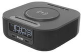 iHome HW5 Pre-set Clock with Qi Wireless Charging, Dual USB Fast Charging, and Single Day Alarm