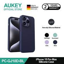 AUKEY PC-GJ10D Magnetic Hrd-Shell Phone Case iphone 15 pro max Blue