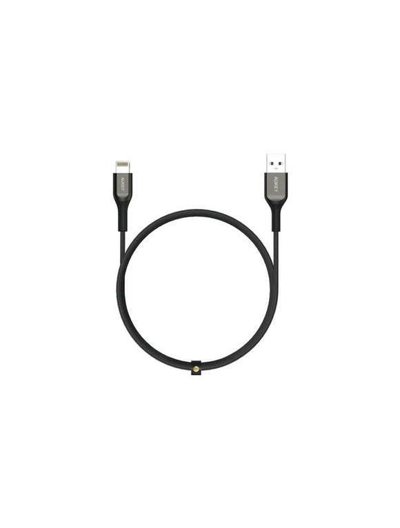 Aukey CB-AKL1 MFi Lightning Sync and Charge Kevlar Cable 1.2m - Black