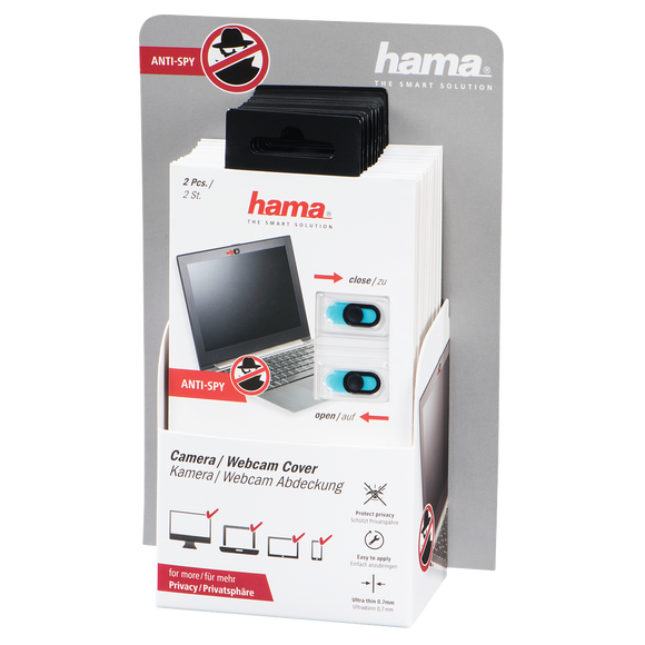 HAMA 12333 Webcam cover (2 pcs) for smartphone/tablet/notebook