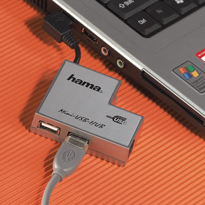 HAMA 45021 USB 2.0 Cable, shielded, grey, 1.80 m