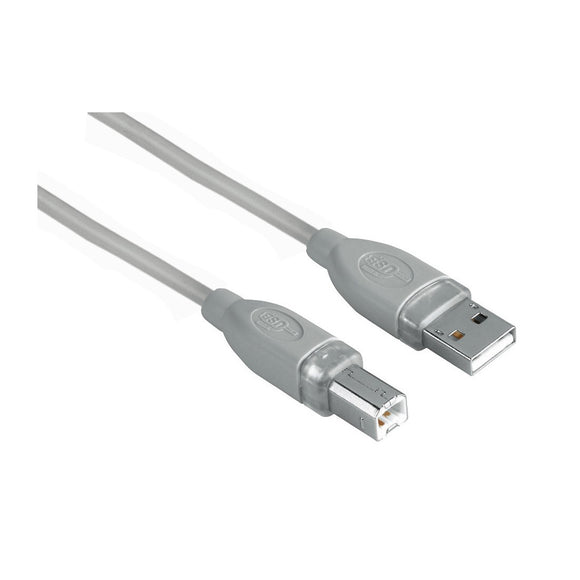 HAMA D3045023 USB 2.0 Cable, shielded, grey, 5.00 m