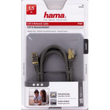 HAMA 45052 CAT-6-Network Cable PIMF, gold-plated, double shielded, 1,50 m