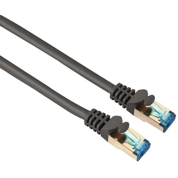 HAMA 45055 CAT 6 Network Cable PIMF, gold-plated, double shielded, 7.50 m