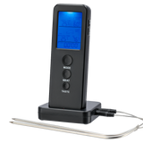 XAVAX 110207 Digital Roasting Thermometer with Timer, Radio Sensor, 2 Probes
