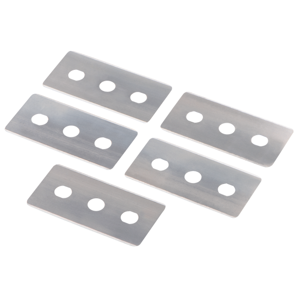 Replacement blades for glass scrapers for glass ceramic hobs, 5 pieces -110726
