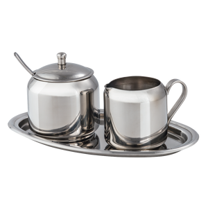 XAVAX 111217 Milk and Sugar Set, made of stainless steel, 3 parts
