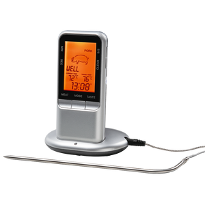XAVAX 111382 Digital Meat Thermometer with Timer, wireless sensor