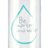 XAVAX 111471 "Water Power" Glass Drinking Bottle, 1 L, turquoise