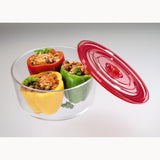 XAVAX 111530 Oven Dish/Food Storage Set made of Glass, 2 pcs., round, 1650 ml, 3050 ml