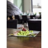 XAVAX 111537 Glass Cutting Plates, 2 pieces, "Wine" design, 30 x 20 cm, 35 x 25 cm