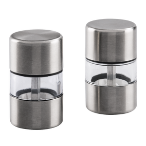 XAVAX 111548 Mini Salt and Pepper Mill Set, made of stainless steel, 2 parts