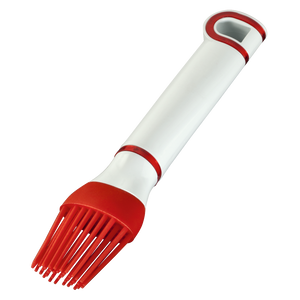 XAVAX 111575 Silicon Pastry Brush, 19 cm, red/white