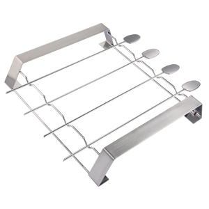 XAVAX 111585 Barbecue Skewer Set, made of stainless steel, with rack, 5 pieces
