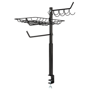 XAVAX 111591 Grill Organizer, height-adjustable 60 - 72 cm, black