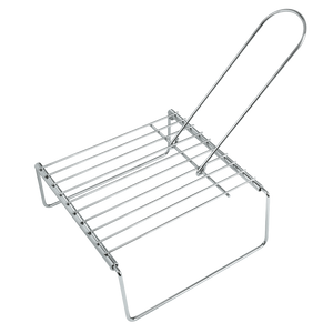 XAVAX 111594 Grill Grid with Feet, 23 x 23 cm, extendable up to 40 cm
