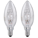 XAVAX 112460 Halogen Candle Bulb, E14, 30W, warm white, 2 pieces
