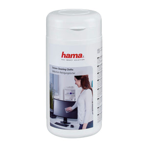 HAMA 113806 Screen Cleaning Cloths, in Dispenser Tub