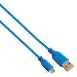 Hama 115474 "Super Soft" Controller Charging Cable for Playstation 4, blue