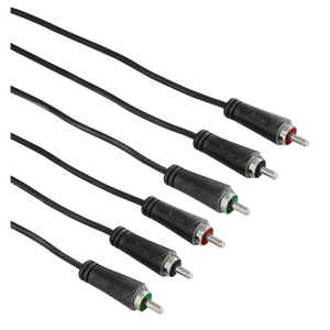 HAMA 122146 YUV Connecting Cable, 3 RCA plugs - 3 RCA plugs, 3.0 m