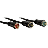 HAMA 122147 YUV connection cable, 3 cinch plugs - 3 cinch plugs, gold-plated, 1.5