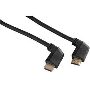 HAMA 122222 High Speed HDMI™ Cable, plug - plug, 90°, Ethernet, gold-plated, 2.0 m