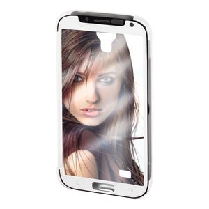 HAMA 134105 "Mirror" Booklet Case for Samsung Galaxy S5 (Neo), white/silver