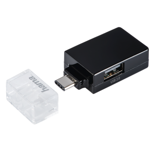 HAMA 135752"Pocket" 1:3 USB Type-C Hub, 1 x USB-A 3.1, 2 x USB-A 2.0