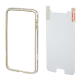 HAMA 136737 "Edge Protector" Cover for Samsung Galaxy S6 + Screen Protector, gold
