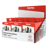 Hama 173890 "Flipper" Uni Smartphone Holder, Devices 4.8 - 9 Wide, 12 Pcs / Display