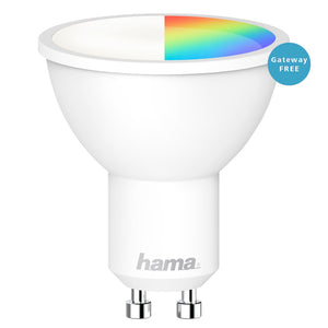 Hama176548 WiFi-LED Light, GU10, 4.5W, RGB, can be dimmed