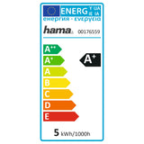 Hama 176559 WiFi-LED Light, E14, 4.5W, white, can be dimmed