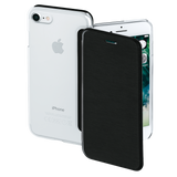 HAMA 177810 "Clear" Booklet Case for Apple iPhone 7/8, black