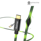 HAMA 178318 "Chameleon" Charging/Data Cable, USB Type-C, 1.5 m, green