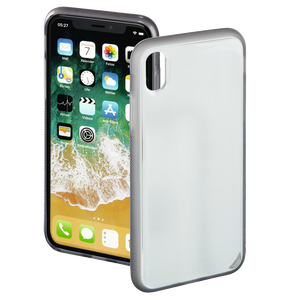 HAMA 181603 "Sticky" Cover for Apple iPhone X/Xs, transparent/grey