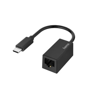 HAMA 200322 Network Adapter,USB-C Plug-LAN/Ethernet Socket,Gigabit Ethernet