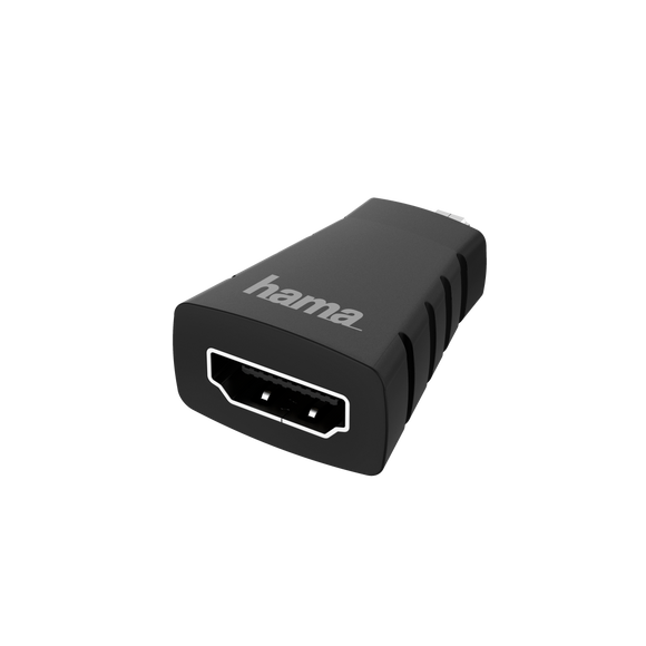 HAMA 200348 HDMI™ Adapter, Micro-HDMI™ Plug - HDMI™ Socket, Ultra-HD 4K
