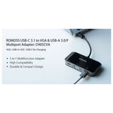 ROMOSS CH05CVA USB-C 3.1 Type-C Multiport VGA/USB-A/USB-C 3.0 Adapter