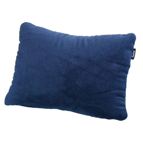 Hama 105366 2in1 micro pearl travel pillow, Dark Blue / Berry