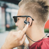 HAMA 184053 "Voice Sport" Bluetooth® Headphones, In-Ear, Micro, Ear Hook, black/silver