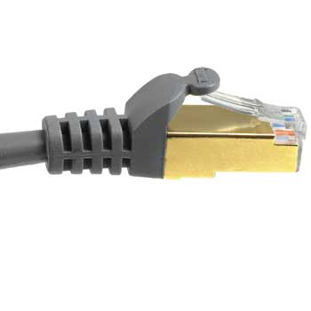 Hama CAT 5e Network Cable STP, gold-plated, shielded, Grey 5 M