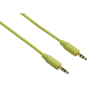 Hama 135782  "Flexi-Slim" 3.5 mm Audio Jack Cable, gold-plated, green, 0.75 m