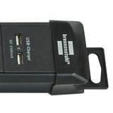 BRENNENSTUHL 1951160601 Premium-Line Extension Socket With USB-charger 6-way black 3m H05VV-F 3G1.5