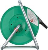 BRENNENSTUHL 1237130 Water hose reel with 20 meter (spraying nozzle, water stop, top connector), portable water hose reel for outdoors, hose colour: green