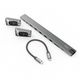 HAMA 135765 9-IN-1 USB-C DOCKSTATION FOR 4 X USB-A,USB-C,HDMI™,LAN,SD,MICROSD