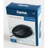 HAMA 182600 "MC-100" Optical 3-Button Mouse, Cabled, black